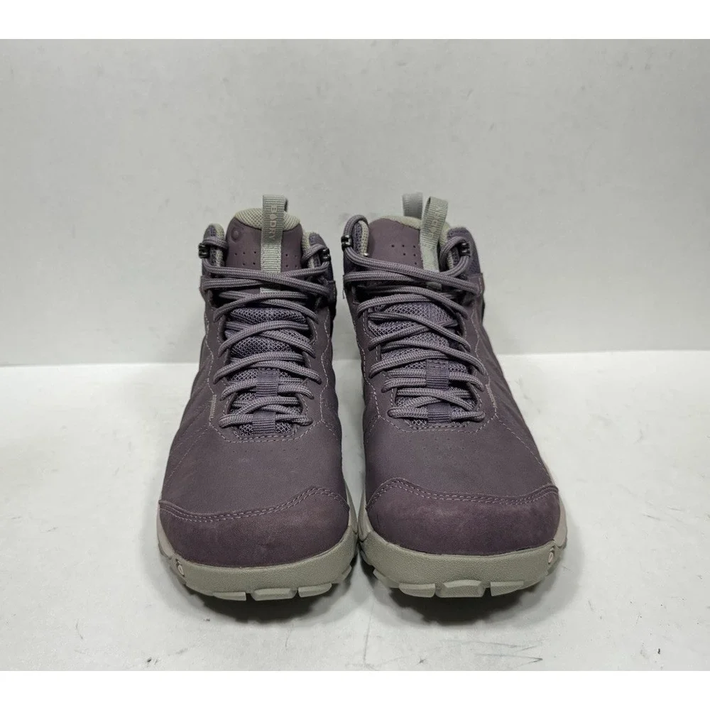 Oboz Sypes Mid‎ Leather B-Dry Waterproof Hiking Boot Purple Women's Size 7